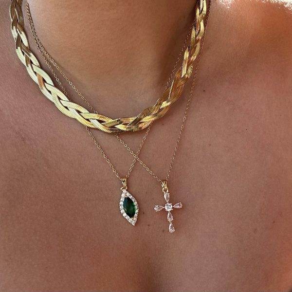 MARIE CROSS NECKLACE