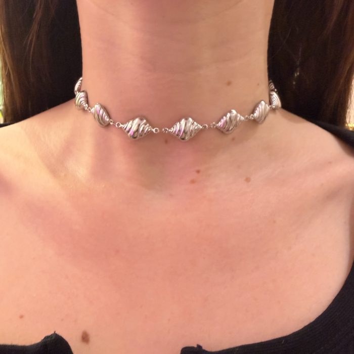 BUBBLE SILVER NECKLACE