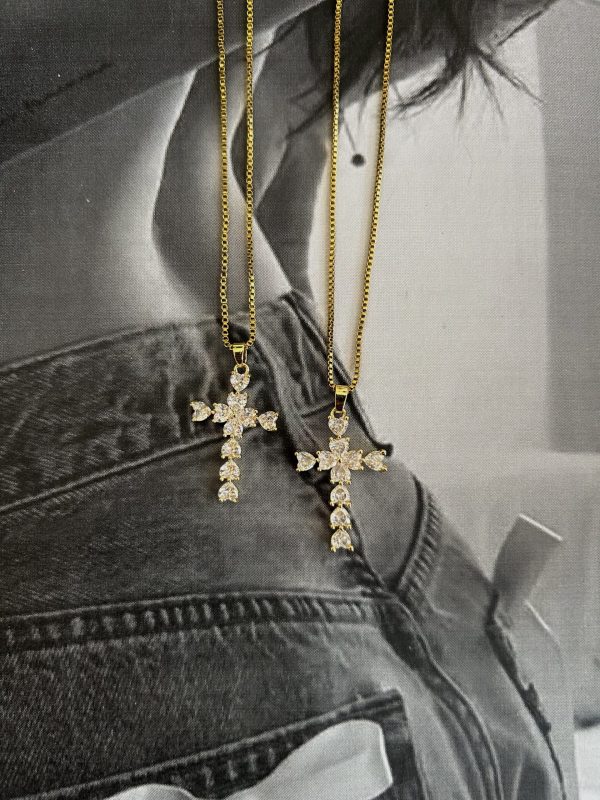 LOVERS CROSS NECKLACE - Image 3