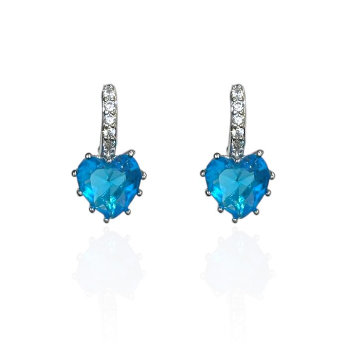 CRYSTAL HEART EARRINGS