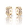 X Gold Earrings