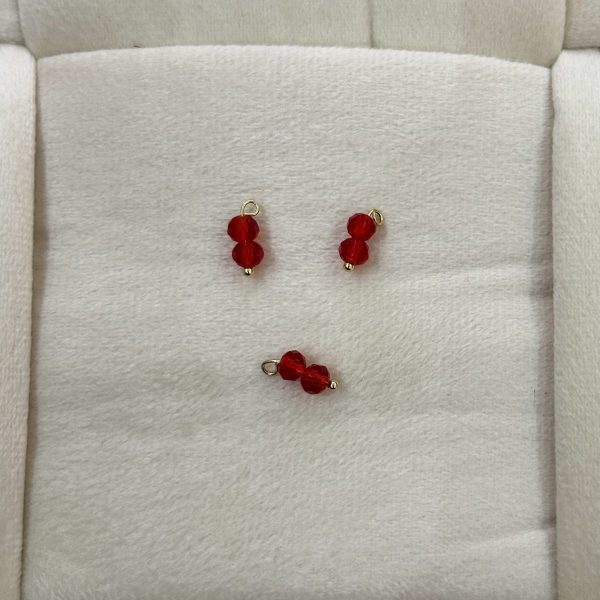 RED MINI CRYSTAL CHARM