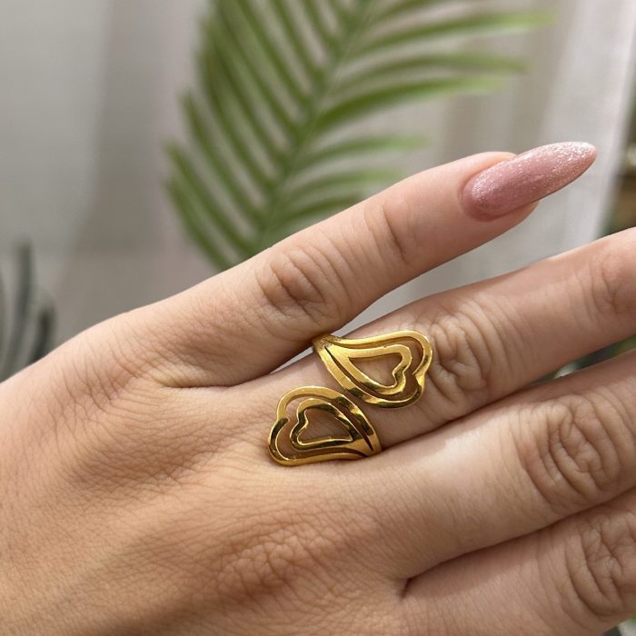 DUO HEART RING