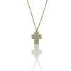 CURLYN CROSS NECKLACE
