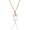PINK BOW NECKLACE
