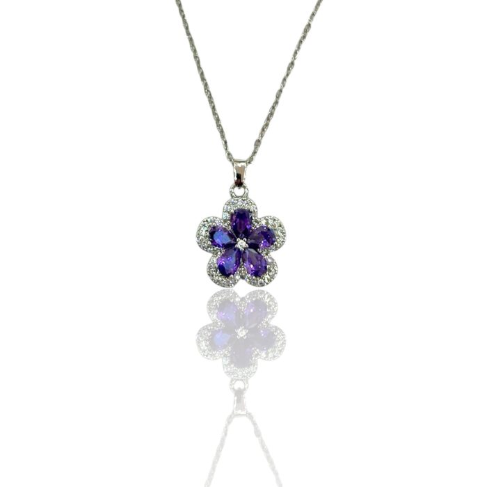LILA FLOWER NECKLACE