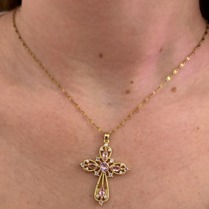 PINKY CROSS NECKLACE