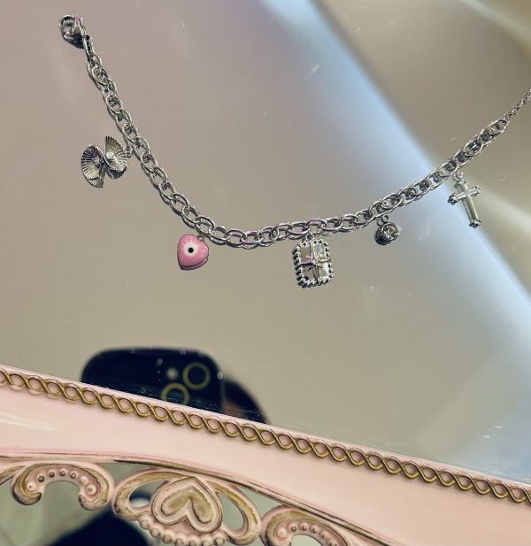 PINK EYE SILVER CHARM - Image 2