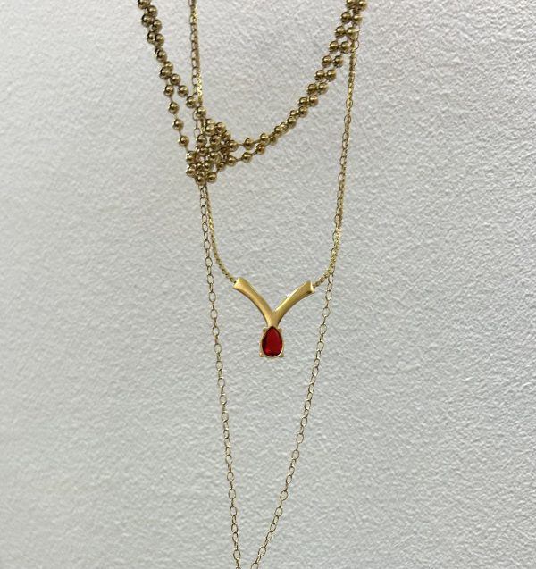 RED BOLY NECKLACE - Image 2