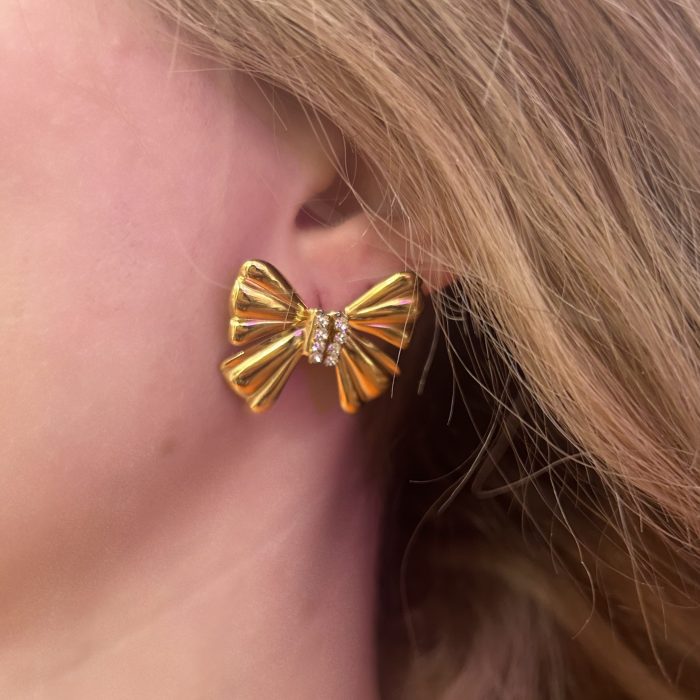 CUTEST BOW SPARKLE EARRINGS