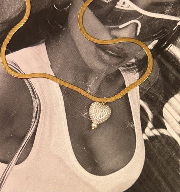 PEARLY BIG HEART CHARM - Image 2