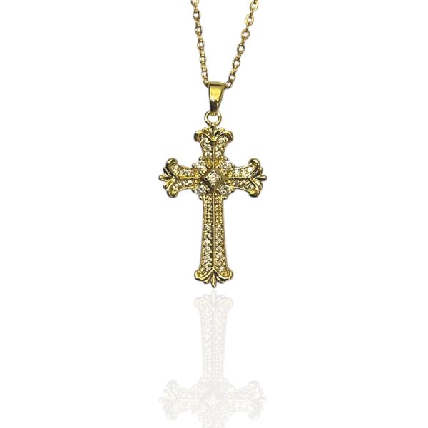 ANEMONY CROSS NECKLACE