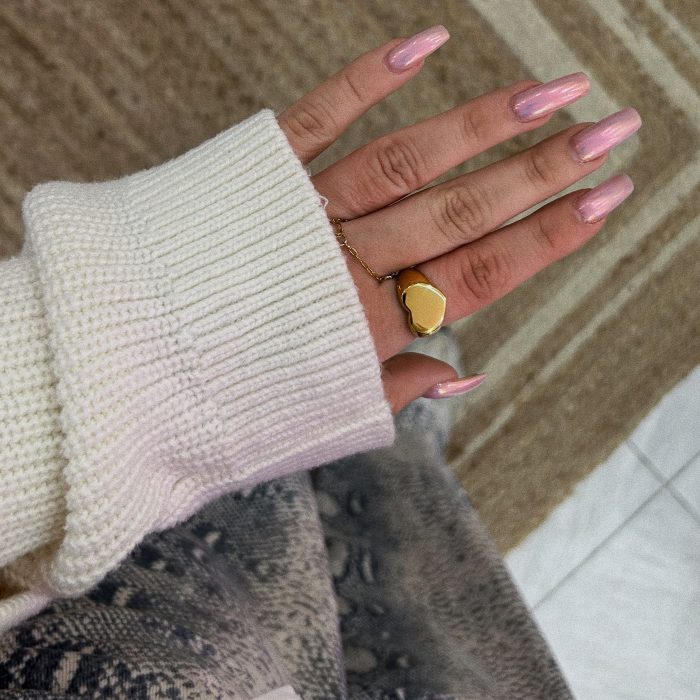 GOLD HEART RING