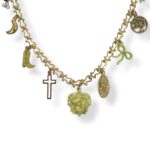 AURA YELLOW CHARM NECKLACE