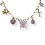 BARBIE LILA  CHARM NECKLACE