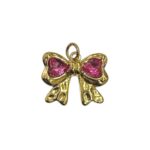 PINK BOW CHARM 2,8CM