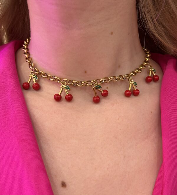 CHERRY SALAD CHARM NECKLACE - Image 2