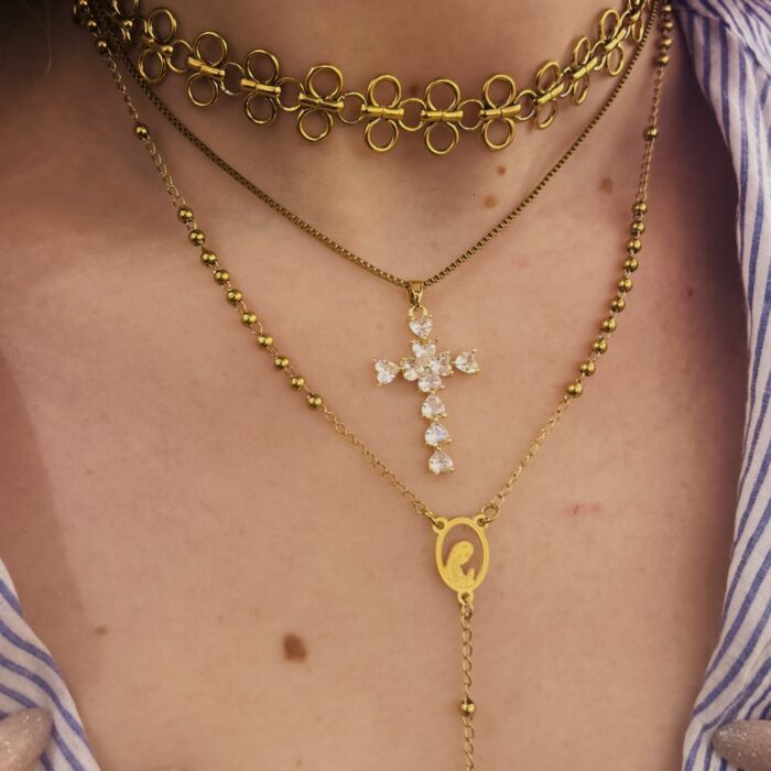 LOVERS CROSS NECKLACE