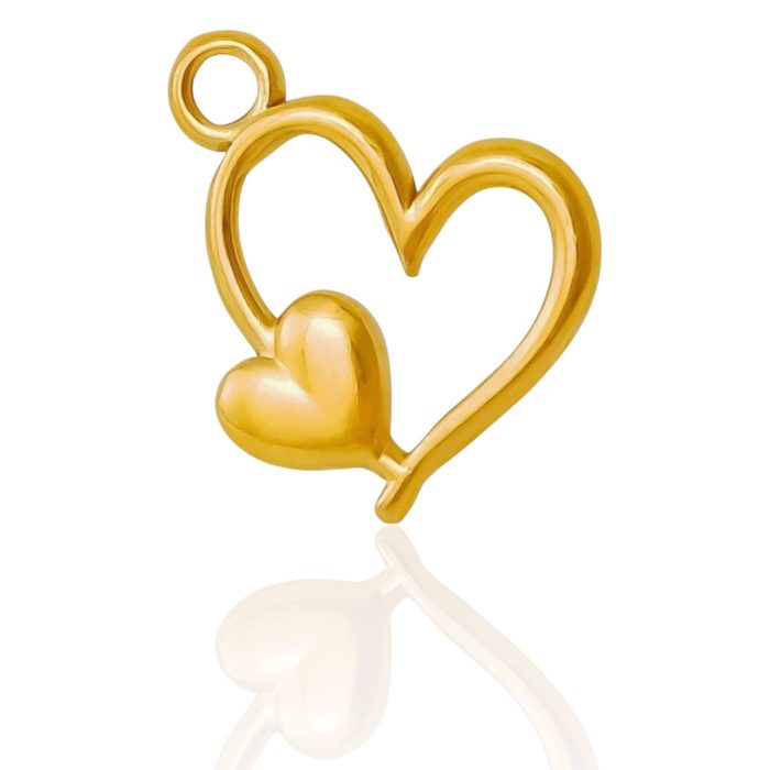 DUO HEART CHARM