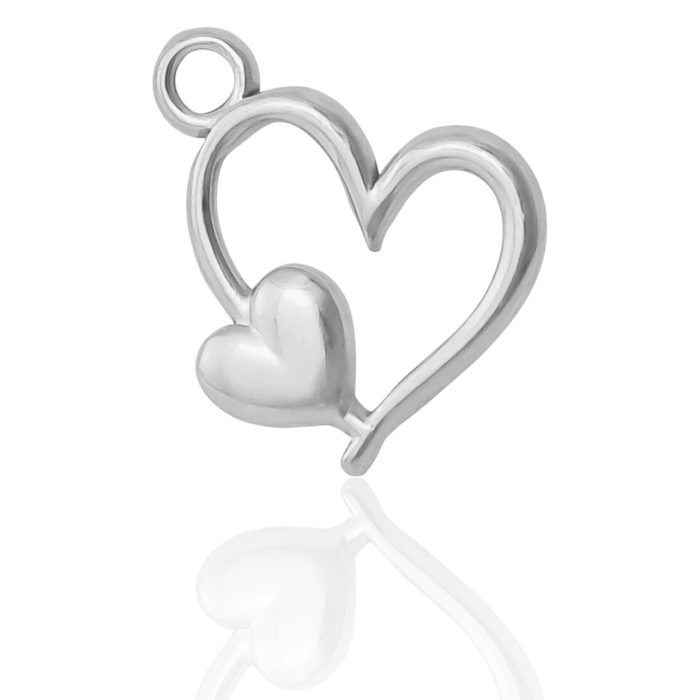 DUO HEART CHARM
