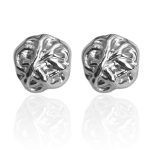 SILVER BOLL EARRINGS