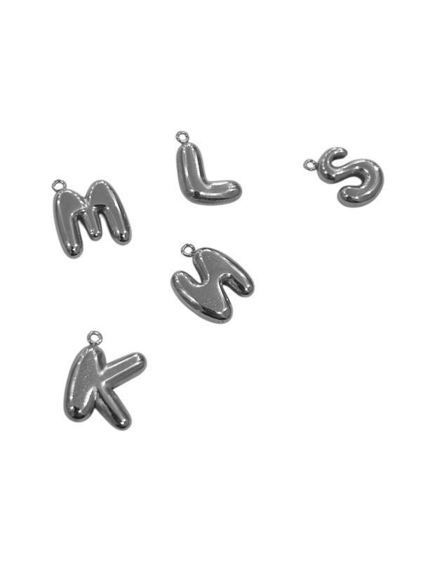 MINI BUBBLE MONOGRAM NECKLACE - Image 3