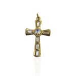 GOLD CROSS CHARM 4CM