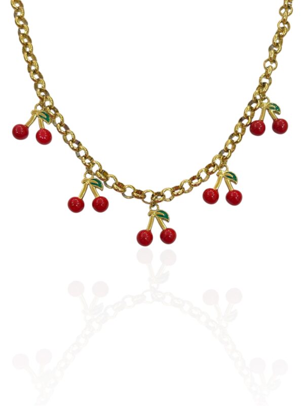 CHERRY SALAD CHARM NECKLACE