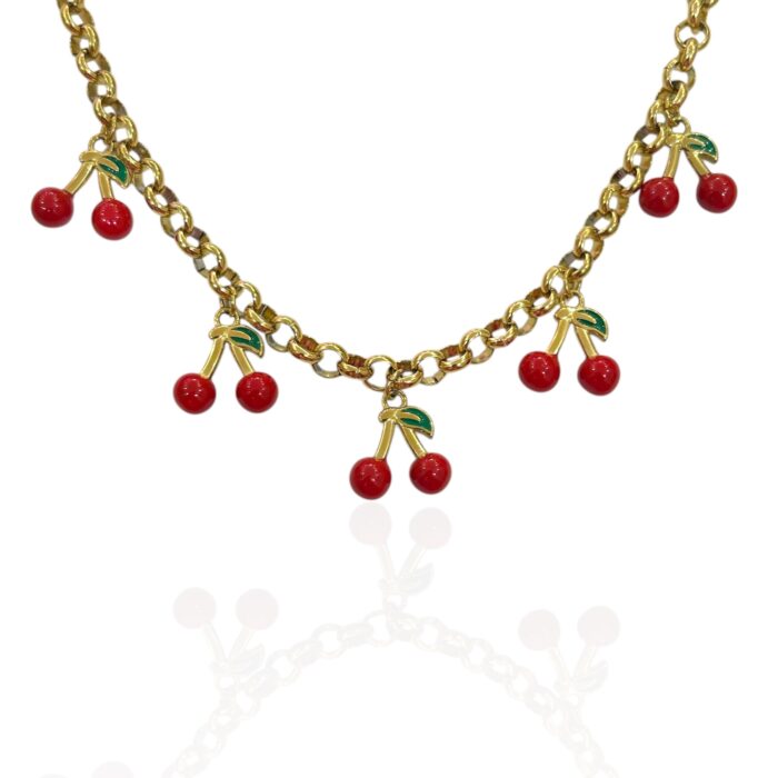CHERRY SALAD CHARM NECKLACE