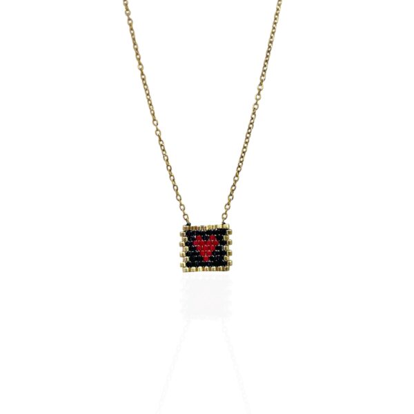 RED HEART NECKLACE