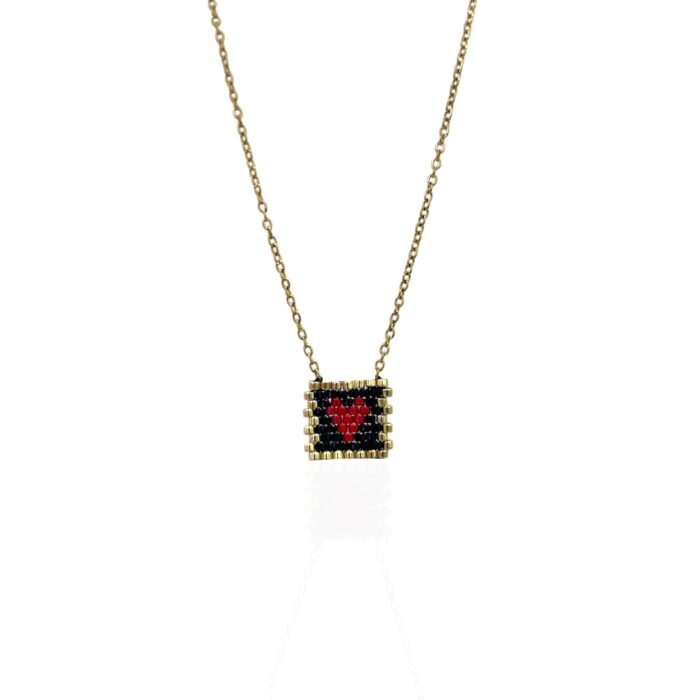 RED HEART NECKLACE
