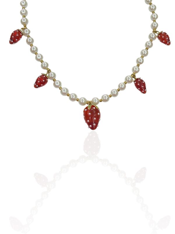STRAWBERRY FLAVOR CHARM NECKLACE