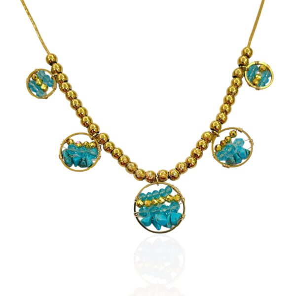 ISLAND BLUE CHARM NECKLACE