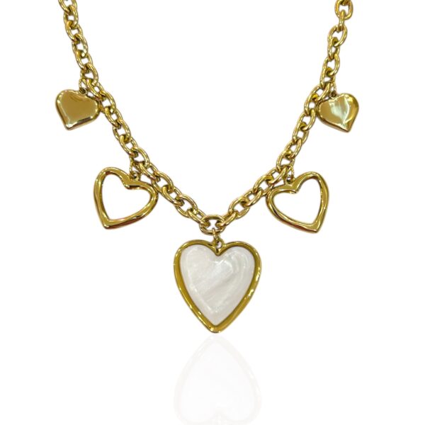WHITE LOVER CHARM NECKLACE