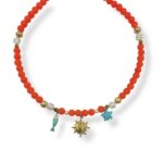 SUNNY ORANGE CHARM NECKLACE