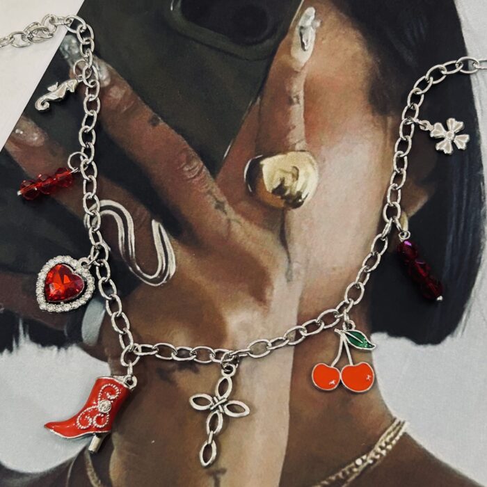 RED CHERRY CHARM NECKLACE