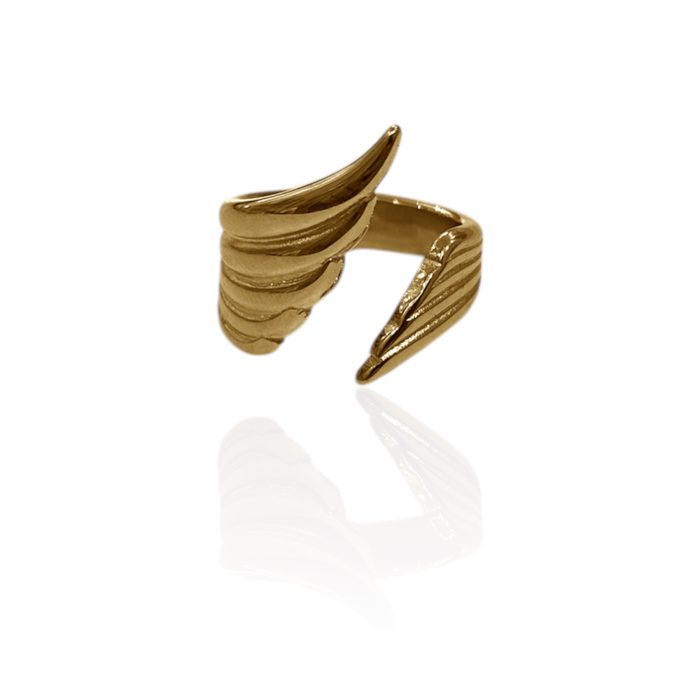 GOLD ANGEL RING