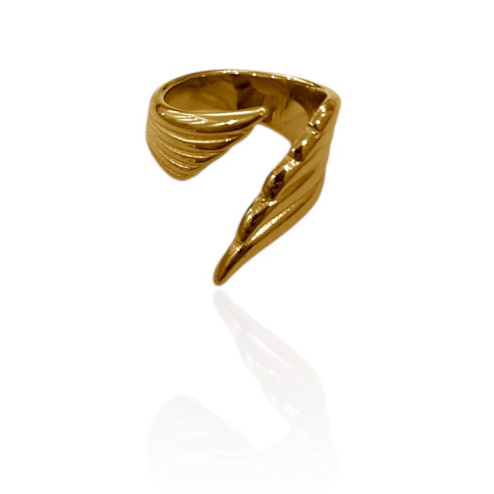 GOLD ANGEL RING