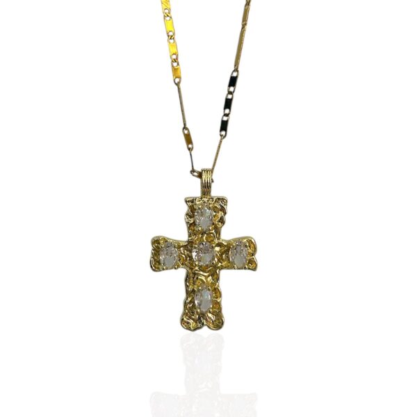 PRINCESSA EVERYDAY CROSS NECKLACE - Image 1