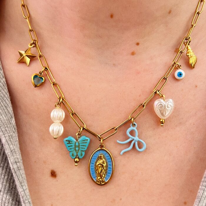 AREZYN SUMMER PEARL CHARM NECKLACE