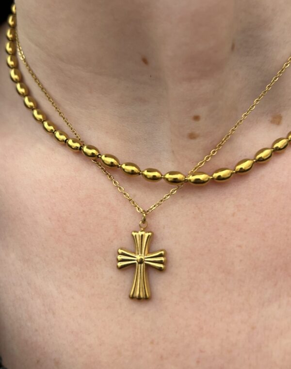 KONSTANS CROSS NECKLACE - Image 2