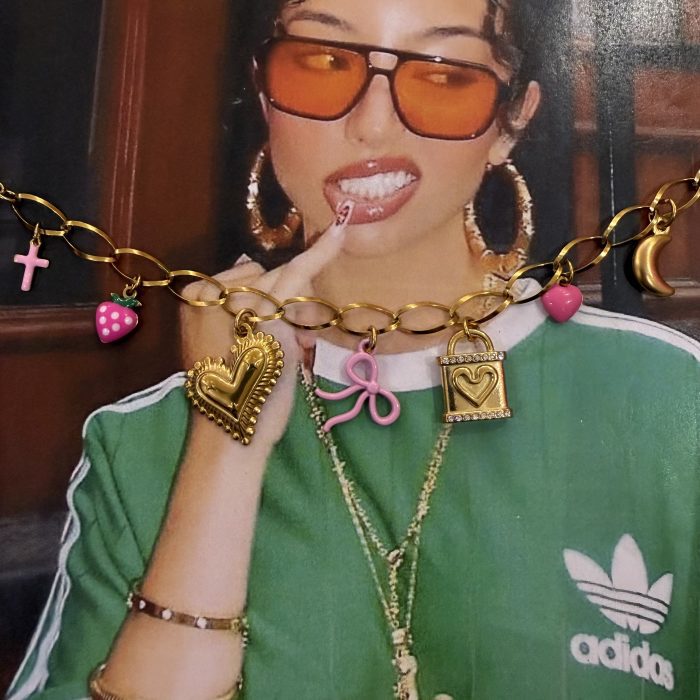 ALYS PINK CHARM BRACELET