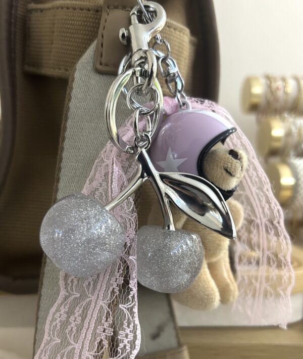 BIG SILVER CHERRY PENDANT - Image 2
