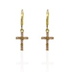 PINKY CROSS EARRINGS