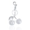 BIG SILVER CHERRY PENDANT