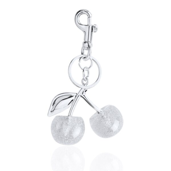 BIG SILVER CHERRY PENDANT