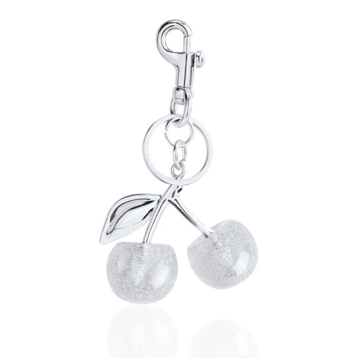 BIG SILVER CHERRY PENDANT