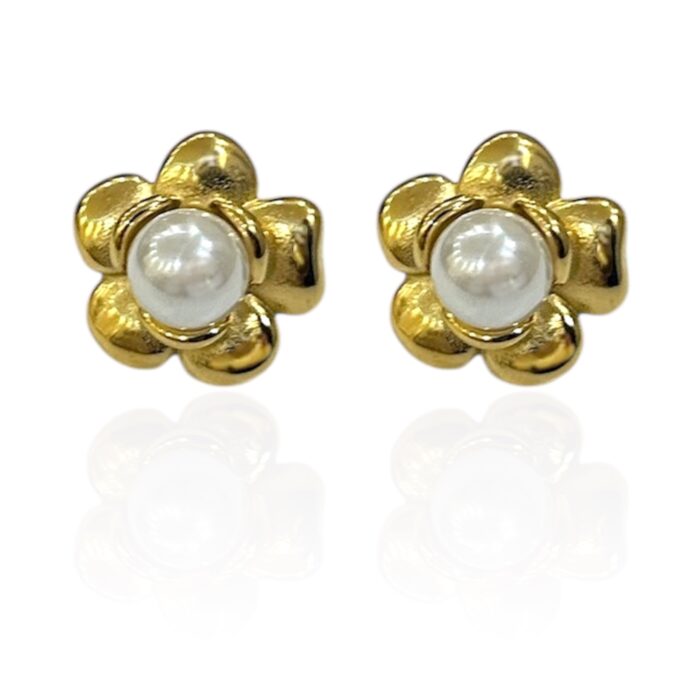 FLOWER PEARL EARRINGS