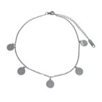 SILVER DISCKY ANKLET