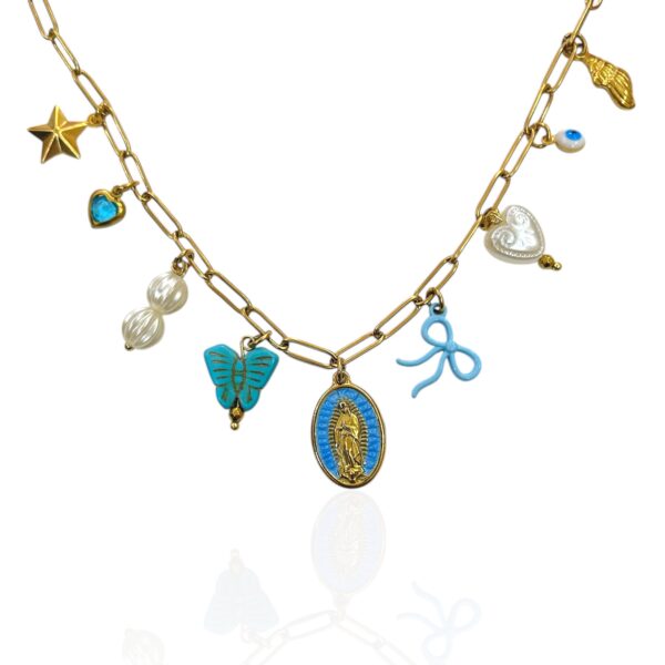 AREZYN SUMMER PEARL CHARM NECKLACE